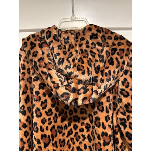 JUICY COUTURE Leopard Print Hooded Robe, L/XL - Picture 4 of 6